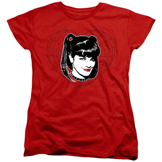 Ncis Abby Heart Womens T Shirt Red Officially Licensed