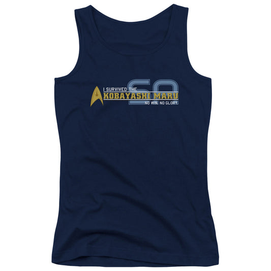 Star Trek I Survived Womens Tank Top Shirt Navy