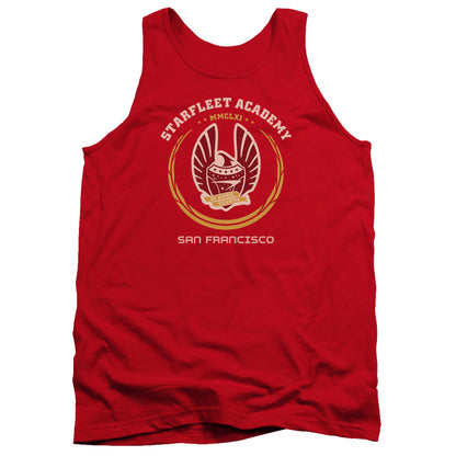 Star Trek Academy Heraldry Mens Tank Top Shirt Red