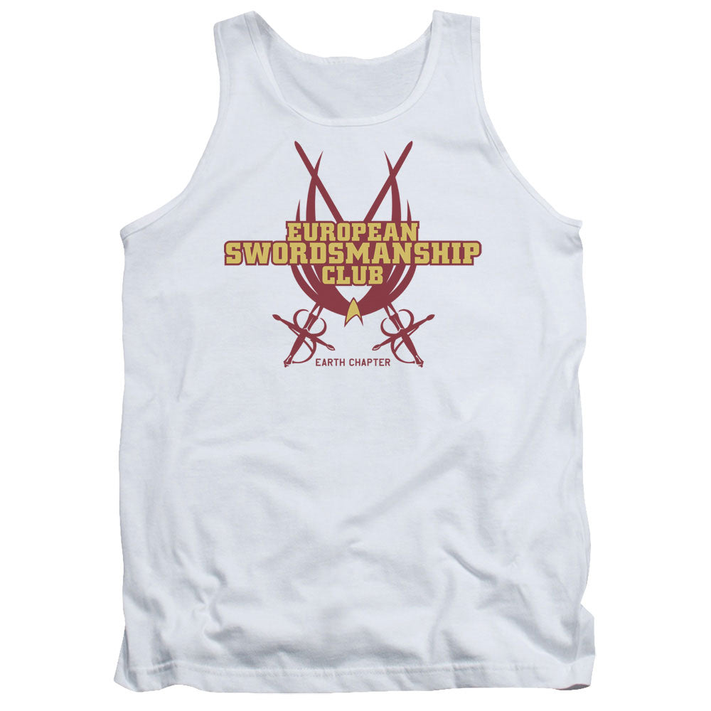 Star Trek Swordanship Club Mens Tank Top Shirt White