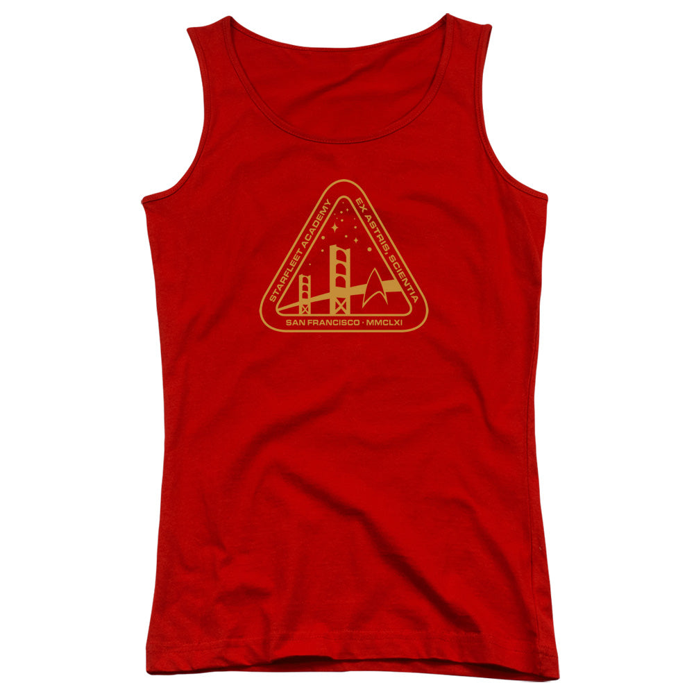 Star Trek Gold Academy Womens Tank Top Shirt Red