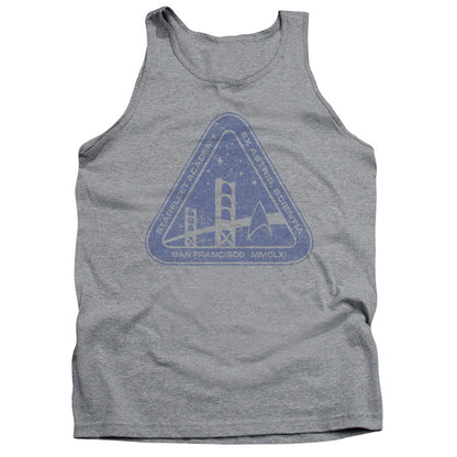 Star Trek Distressed Logo Mens Tank Top Shirt Athletic Heather