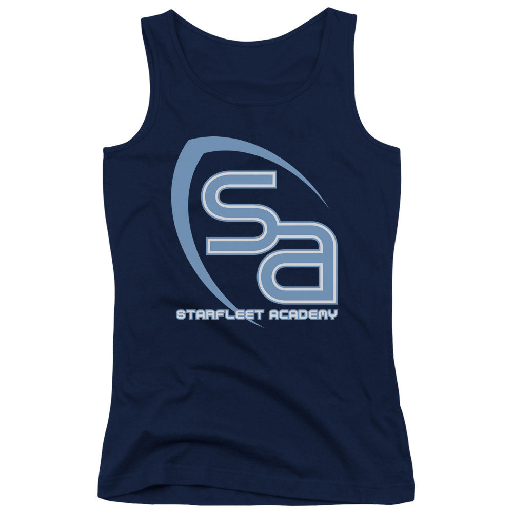 Star Trek Sa Logo Womens Tank Top Shirt Navy