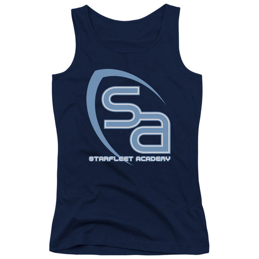 Star Trek Sa Logo Womens Tank Top Shirt Navy