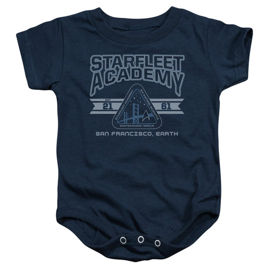 Star Trek Starfleet Academy Earth Infant Baby Snapsuit Navy