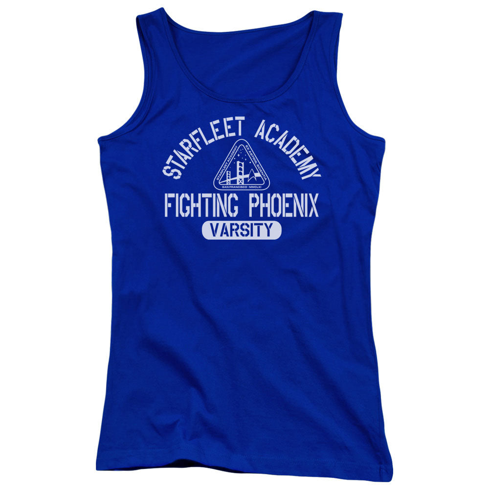 Star Trek Varsity Womens Tank Top Shirt Royal Blue