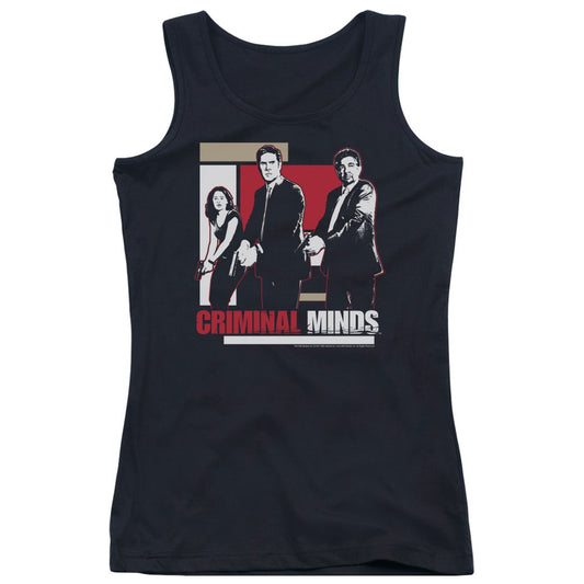 Criminal Minds Guns Drawn Womens Tank Top Shirt Black