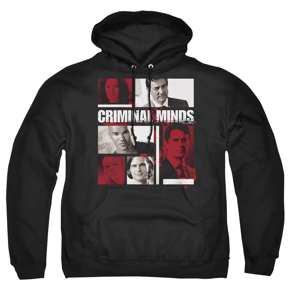 Criminal Minds Character Boxes Mens Hoodie Black Officially Licensed