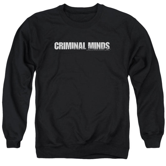 Criminal Minds Logo Mens Crewneck Sweatshirt Black Officially Licensed