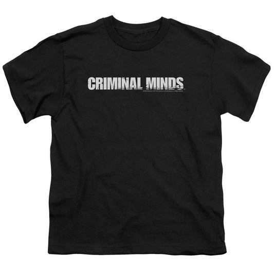Criminal Minds Logo Kids Youth T Shirt Black Officially Licensed