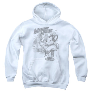 Mighty Mouse Protect and Serve Kids Youth Hoodie White