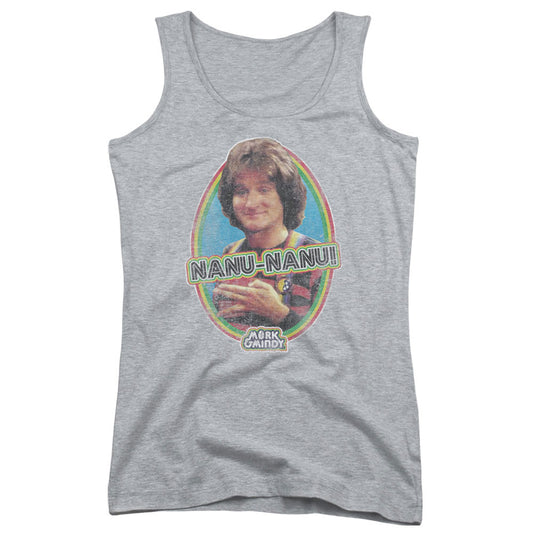 Mork & Mindy Nanu Nanu Womens Tank Top Shirt Athletic Heather