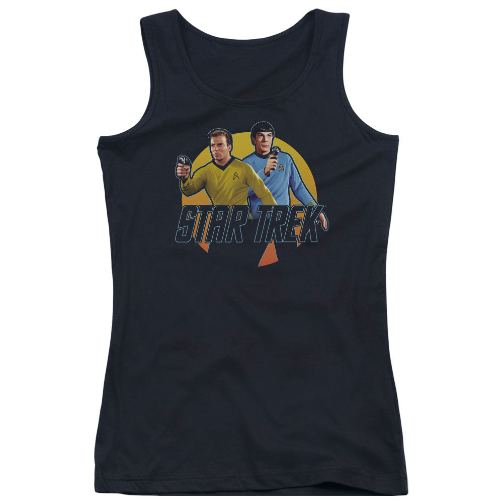 Star Trek Phasers Ready Womens Tank Top Shirt Black