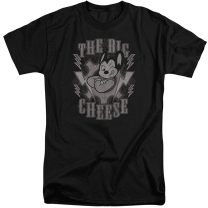 Mighty Mouse The Big Cheese Mens Tall T Shirt Black Officially Licensed