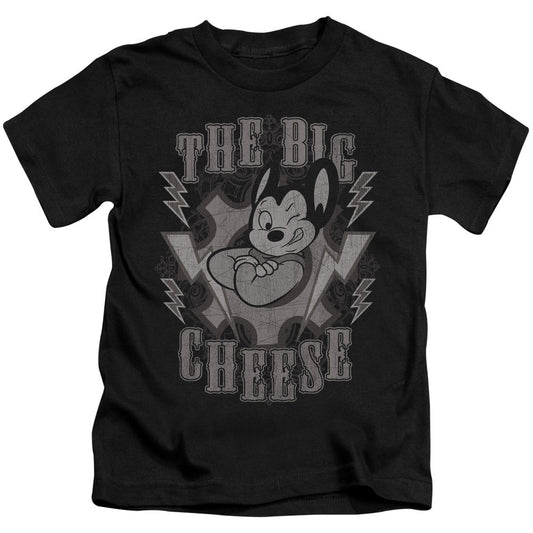 Mighty Mouse the Big Cheese Juvenile Kids Youth T Shirt Black Officially Licensed