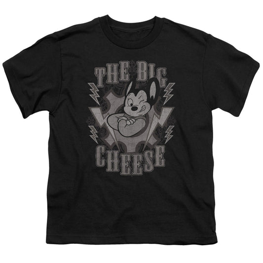 Mighty Mouse the Big Cheese Kids Youth T Shirt Black Officially Licensed