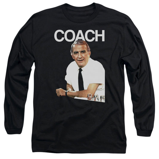 Cheers Coach Mens Long Sleeve Shirt Black Officially Licensed Officially Licensed