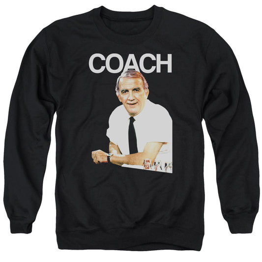 Cheers Coach Mens Crewneck Sweatshirt Black Officially Licensed