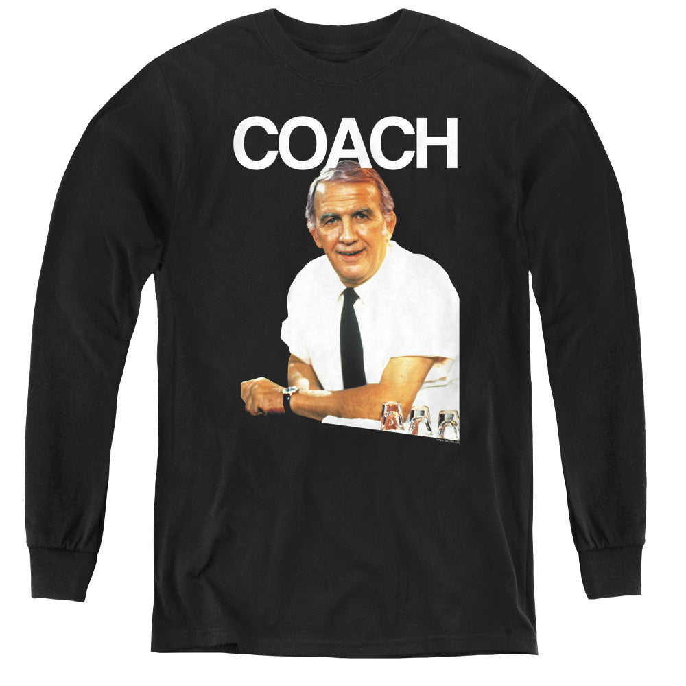Cheers Coach Long Sleeve Kids Youth T Shirt Black Officially Licensed