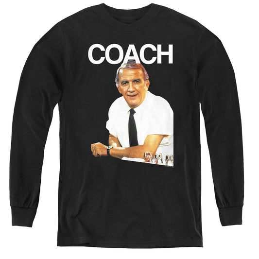 Cheers Coach Long Sleeve Kids Youth T Shirt Black Officially Licensed