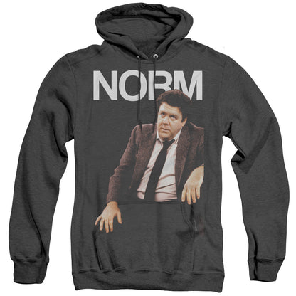 Cheers Norm Mens Heather Hoodie Black Officially Licensed