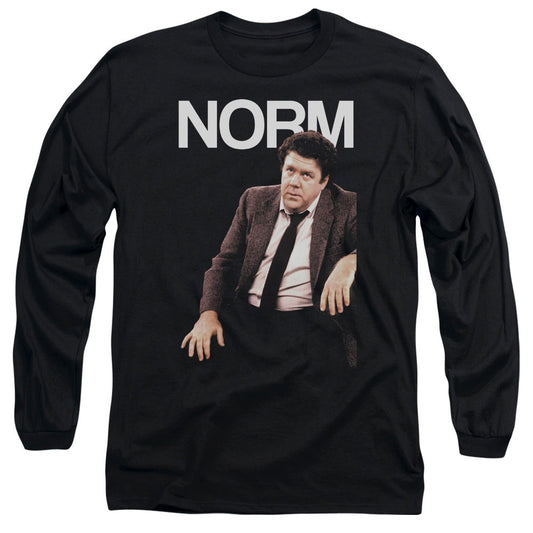 Cheers Norm Mens Long Sleeve Shirt Black Officially Licensed Officially Licensed