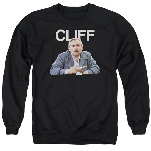 Cheers Cliff Mens Crewneck Sweatshirt Black Officially Licensed