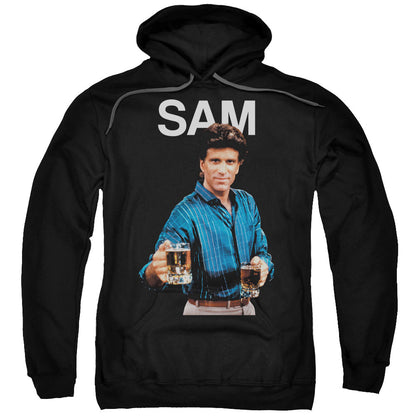 Cheers Sam Mens Hoodie Black Officially Licensed