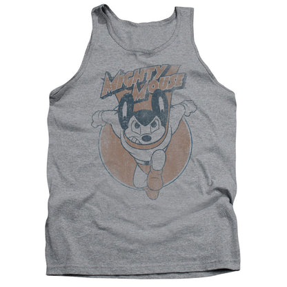 Mighty Mouse Flying With Purpose Mens Tank Top Shirt Athletic Heather