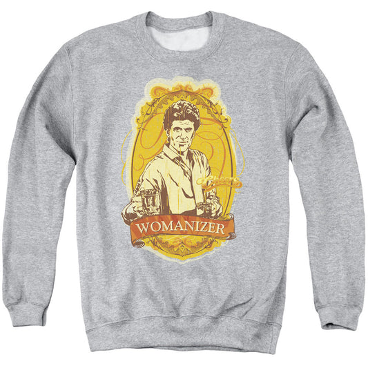 Cheers Womanizer Mens Crewneck Sweatshirt Athletic Heather Officially Licensed