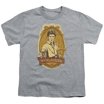 Cheers Womanizer Kids Youth T Shirt Athletic Heather Officially Licensed