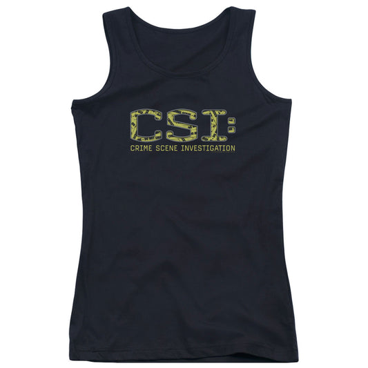 Csi Collage Logo Womens Tank Top Shirt Black