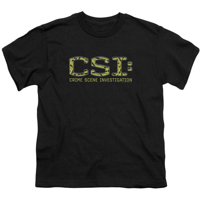 Csi Collage Logo Kids Youth T Shirt Black Officially Licensed
