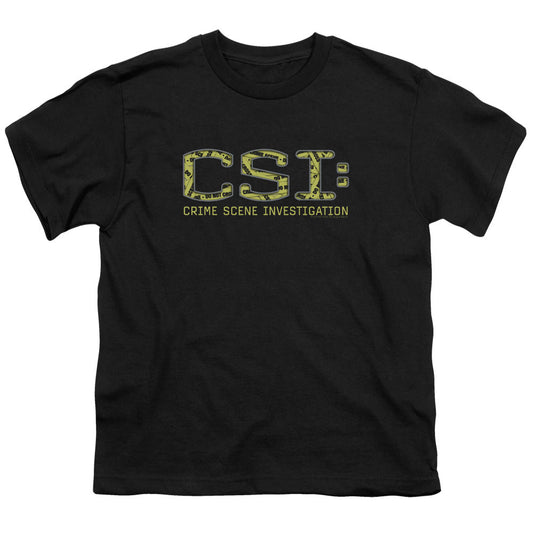 Csi Collage Logo Kids Youth T Shirt Black Officially Licensed
