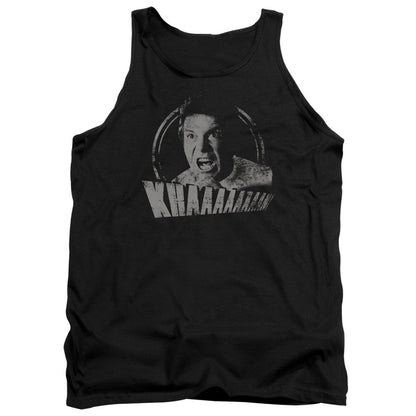 Star Trek Khan Distressed Mens Tank Top Shirt Black