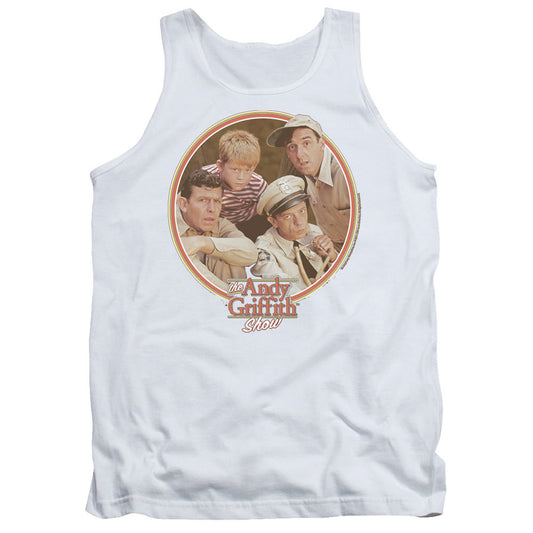 Andy Griffith Boys Club Mens Tank Top Shirt White