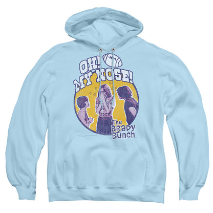 Brady Bunch My Nose Mens Hoodie Light Blue Officially Licensed