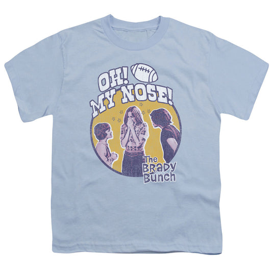 Brady Bunch My Nose Kids Youth T Shirt Light Blue Officially Licensed
