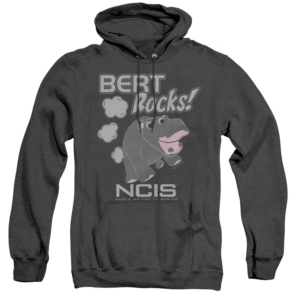 Ncis Bert Rocks Heather Mens Hoodie Black Officially Licensed