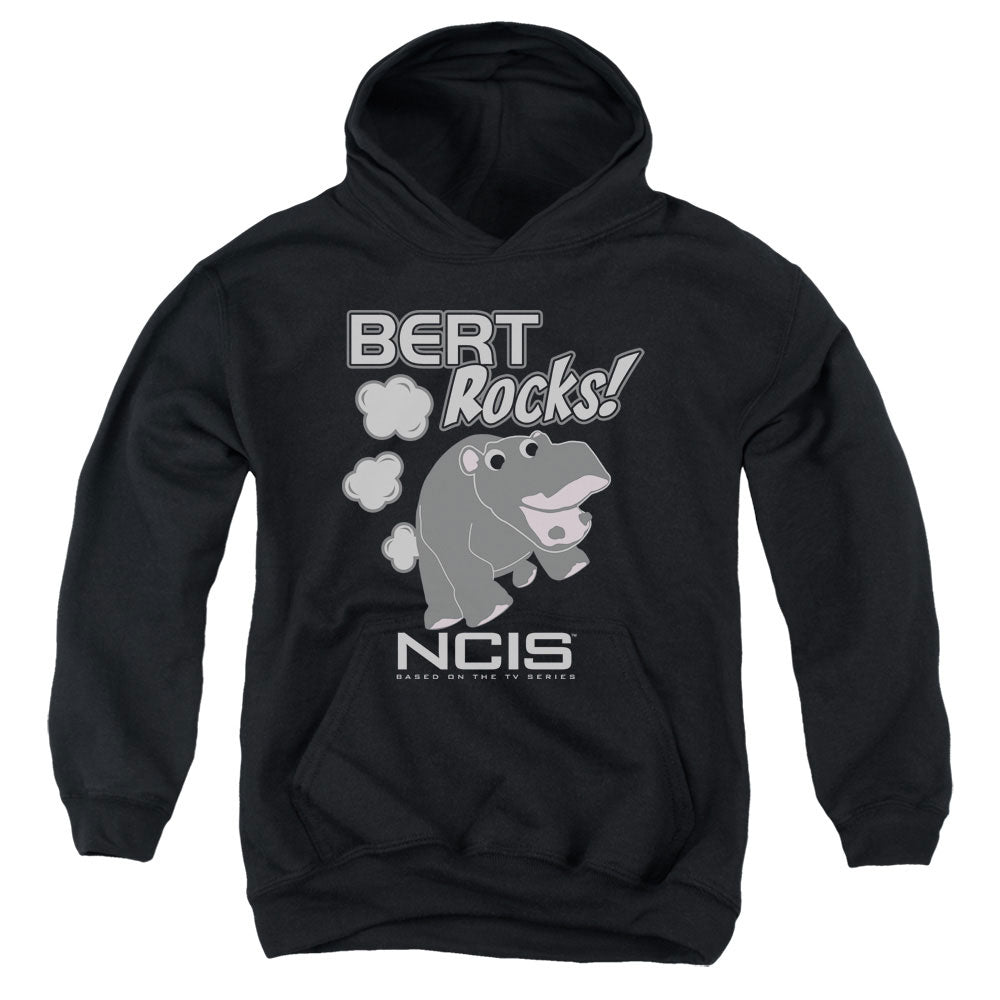 Ncis Bert Rocks Kids Youth Hoodie Black Officially Licensed