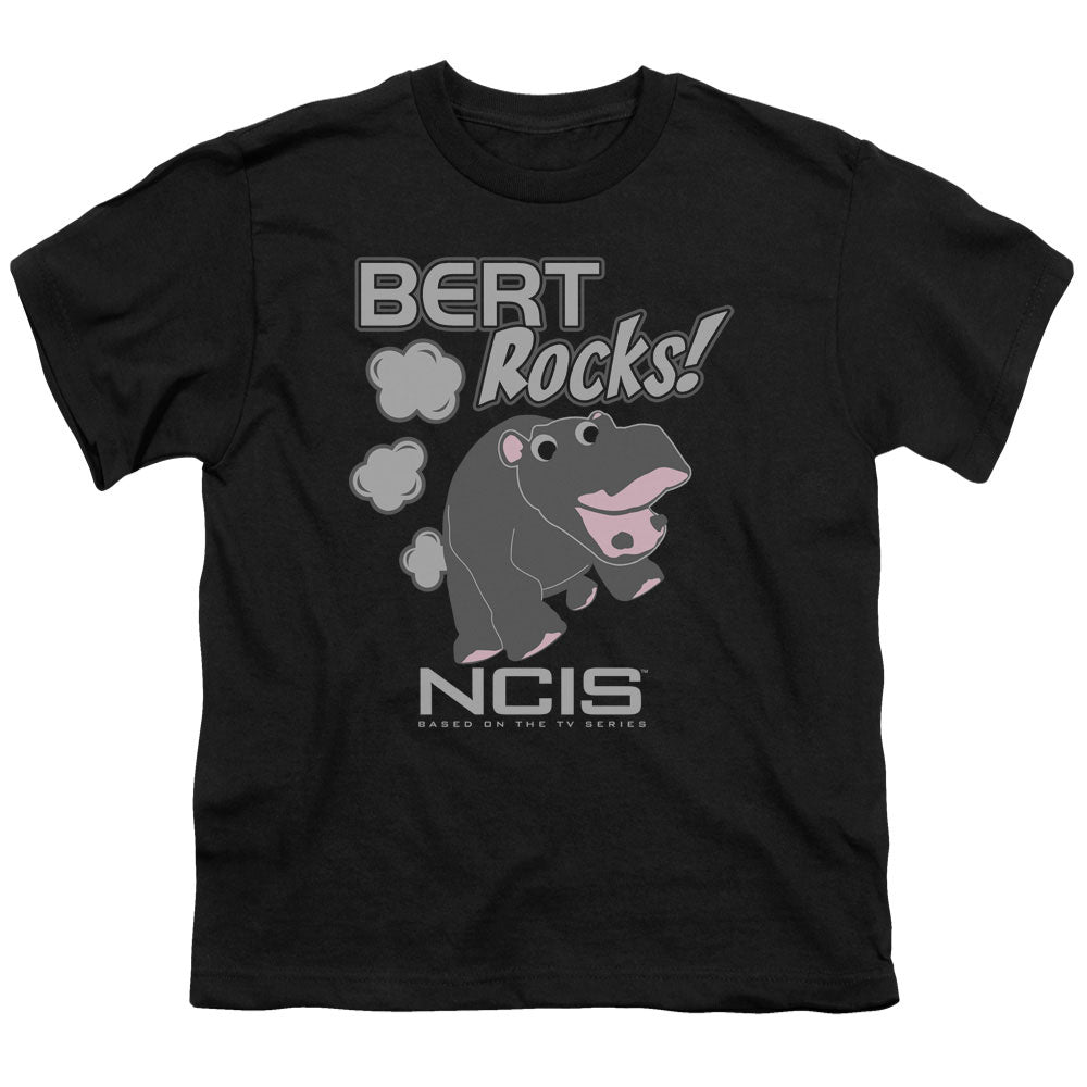 Ncis Bert Rocks Kids Youth T Shirt Black Officially Licensed