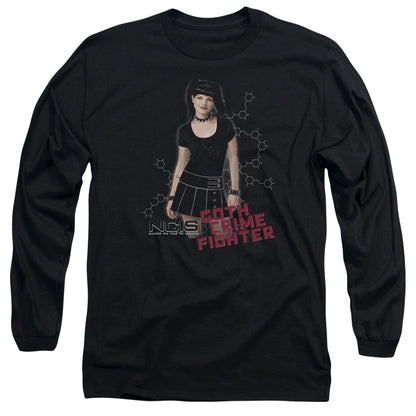 Ncis Goth Crime Fighter Mens Long Sleeve Shirt Black Officially Licensed