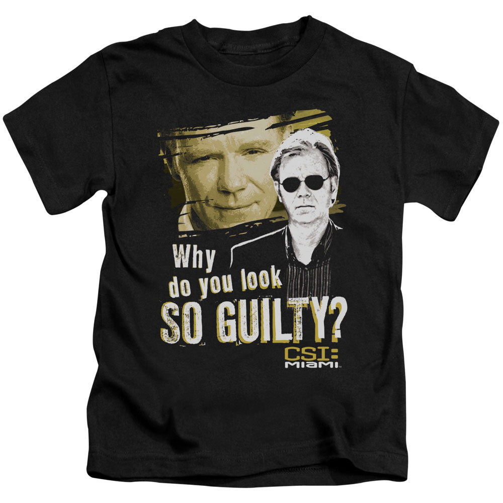 Csi Miami So Guilty Juvenile Kids Youth T Shirt Black Officially Licensed