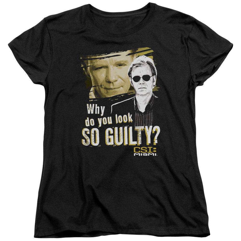 Csi Miami So Guilty Womens T Shirt Black Officially Licensed