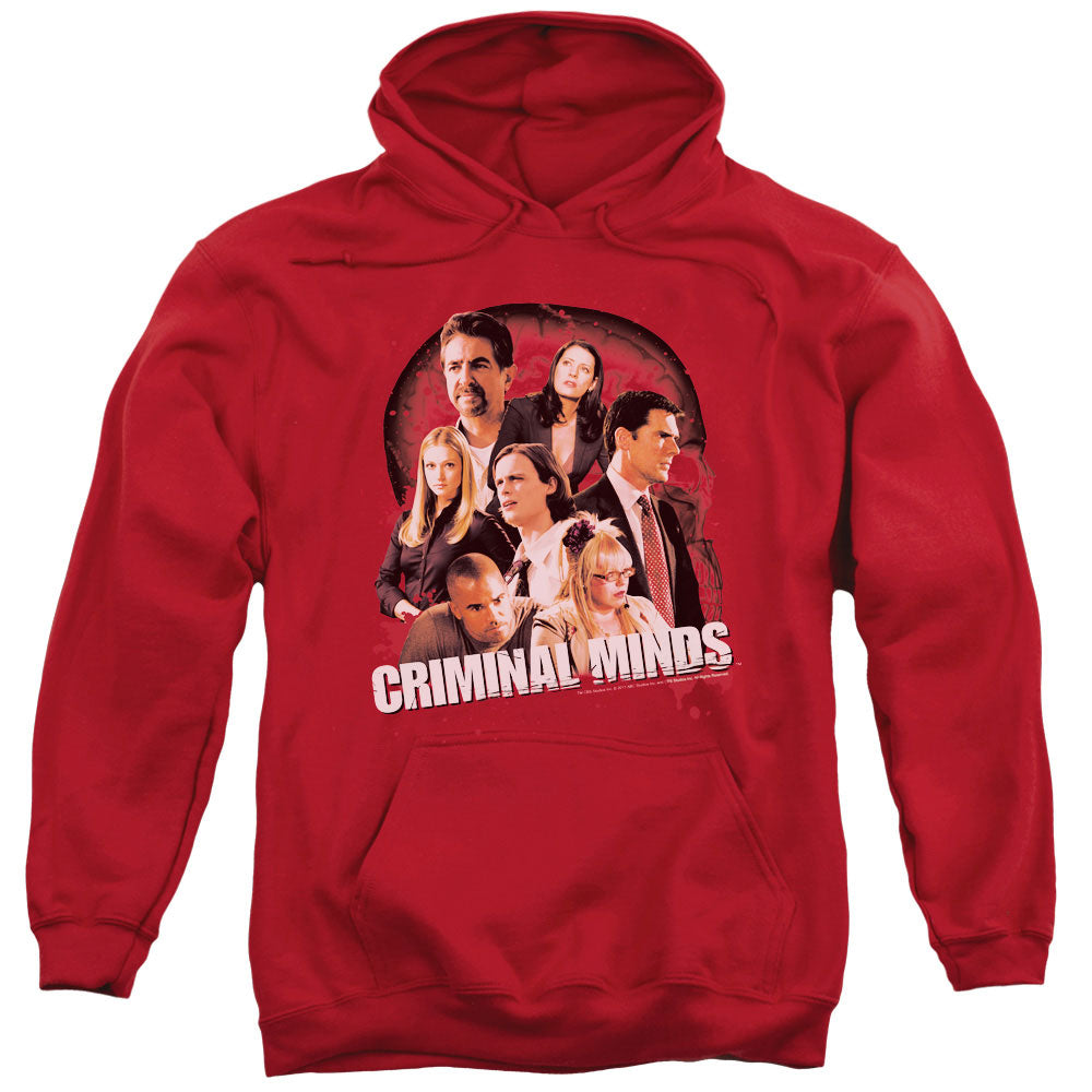 Criminal Minds Brain Trust Mens Hoodie Red Officially Licensed