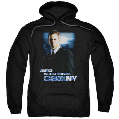 Csi:Ny Justice Served Mens Hoodie Black Officially Licensed