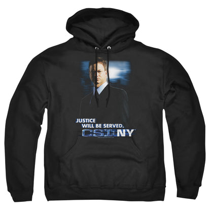 Csi:Ny Justice Served Mens Hoodie Black Officially Licensed