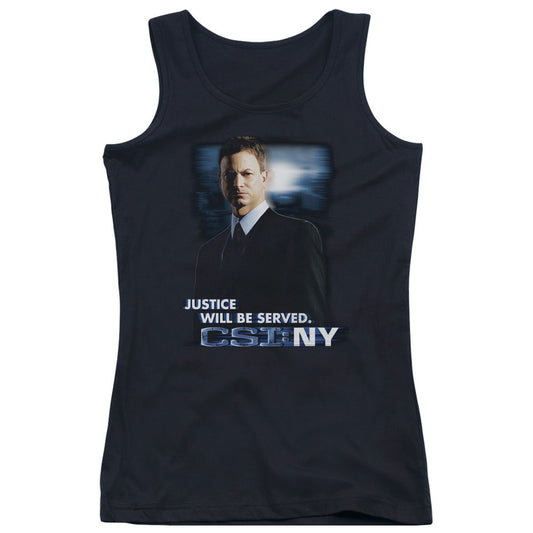 Csi:ny Justice Served Womens Tank Top Shirt Black