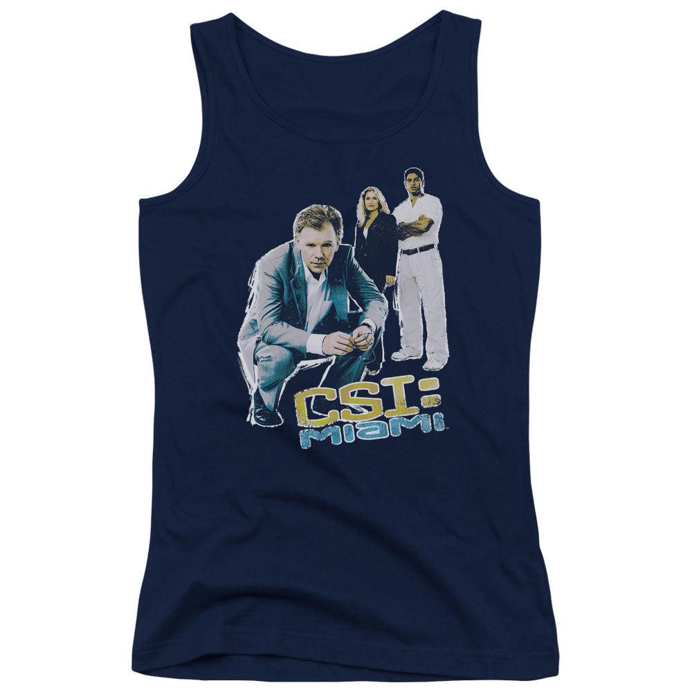 Csi Miami Perspective Womens Tank Top Shirt Navy