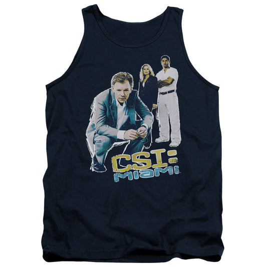 Csi:Miami In Perspective Mens Tank Top Shirt Navy